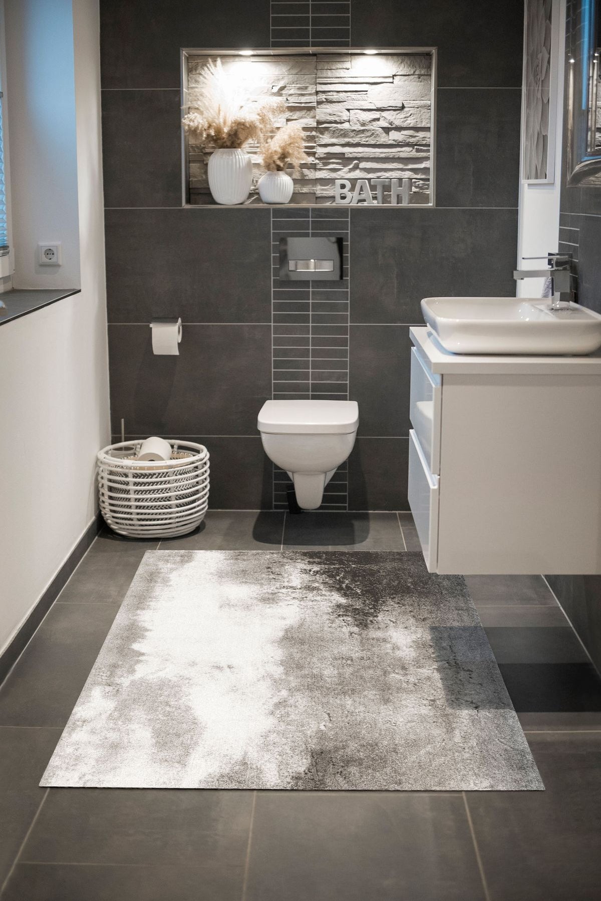 Wohnteppich 110x175 Aura anthrazit