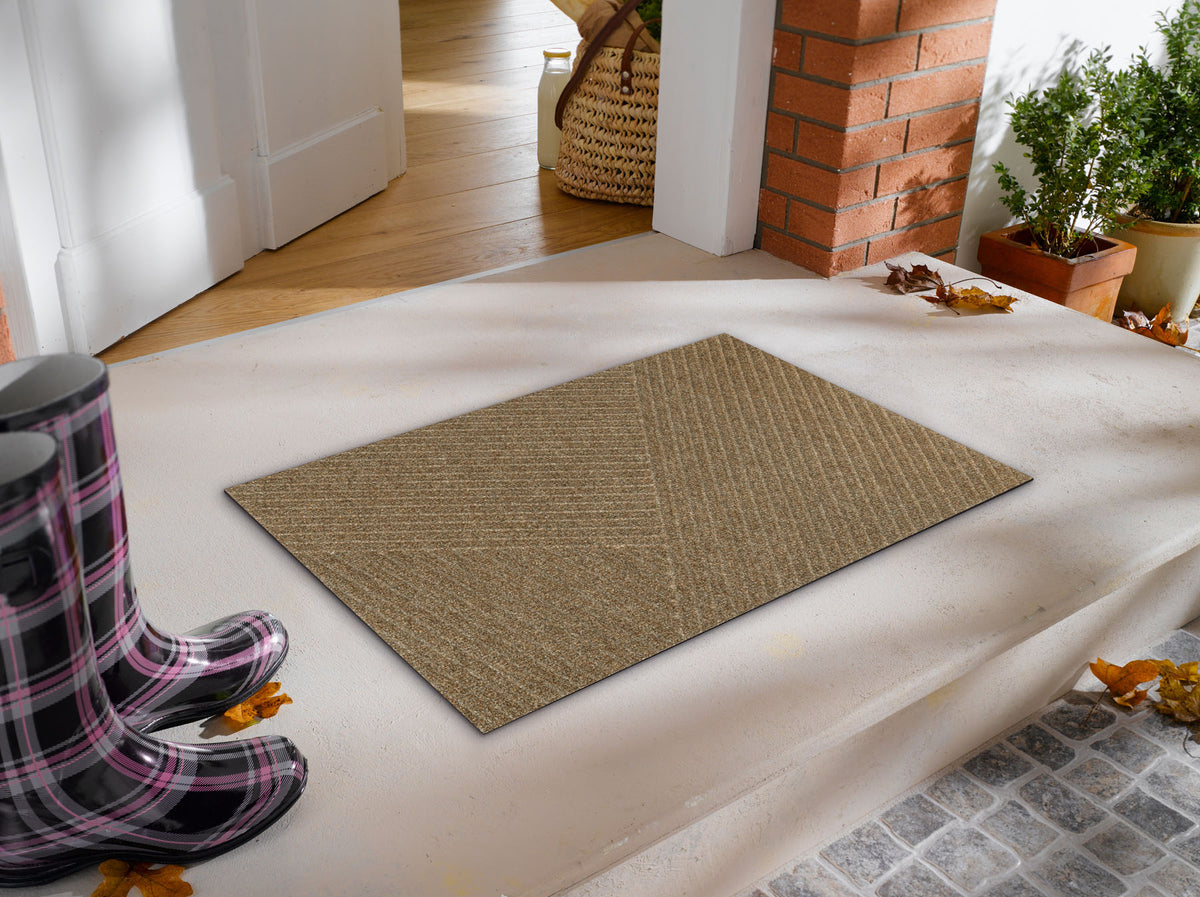 Fußmatte 45x75 Dune Stripes taupe