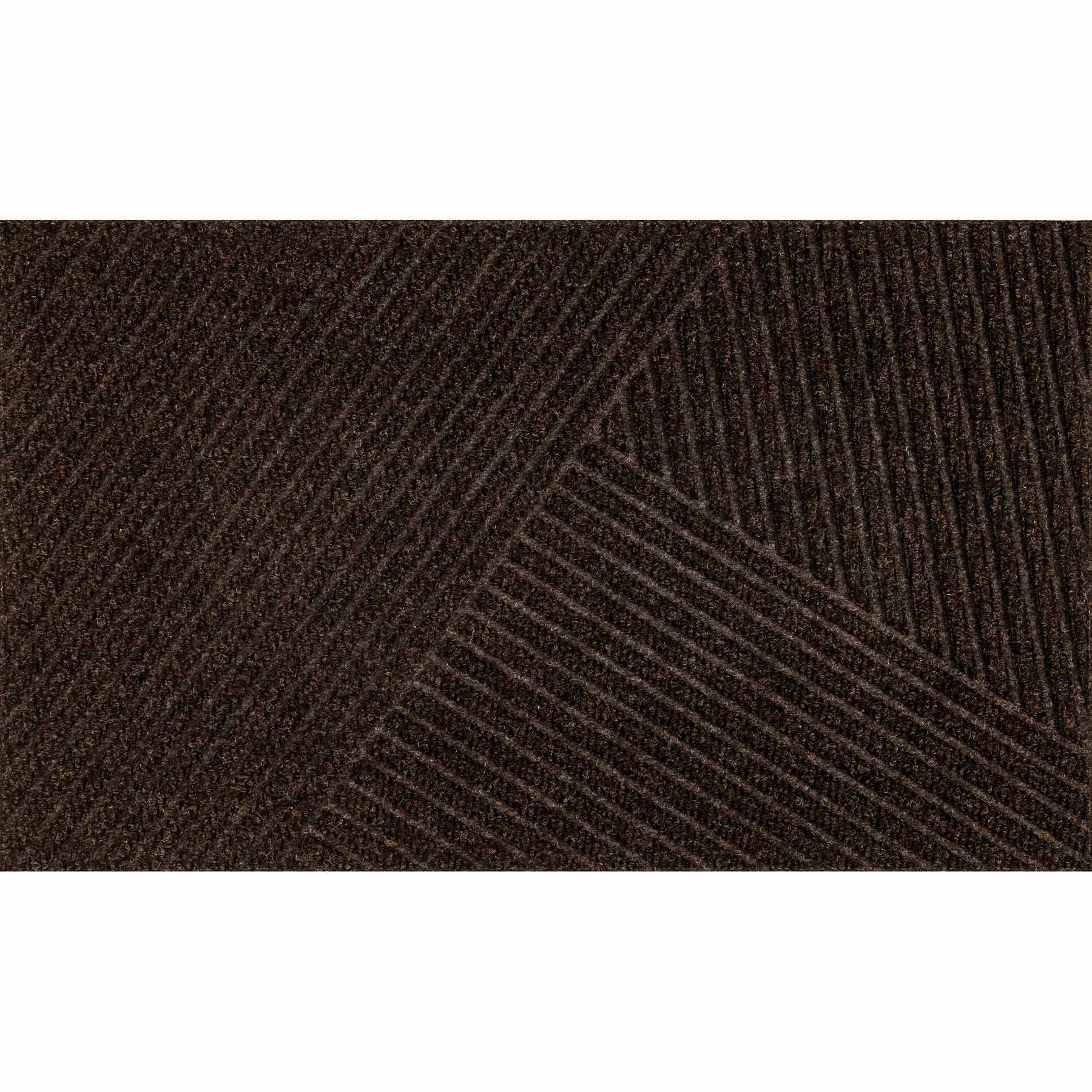 Fußmatte 45x75 Dune DUNE Stripes dark brown braun
