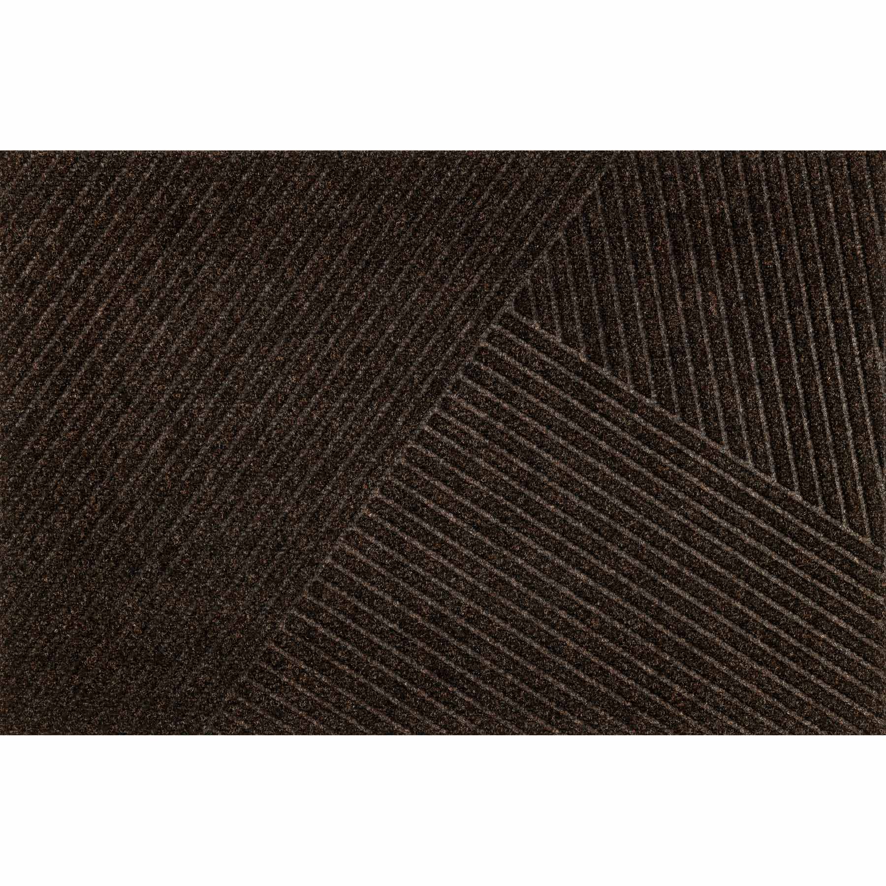 Fußmatte 60x90 Dune DUNE Stripes dark brown braun