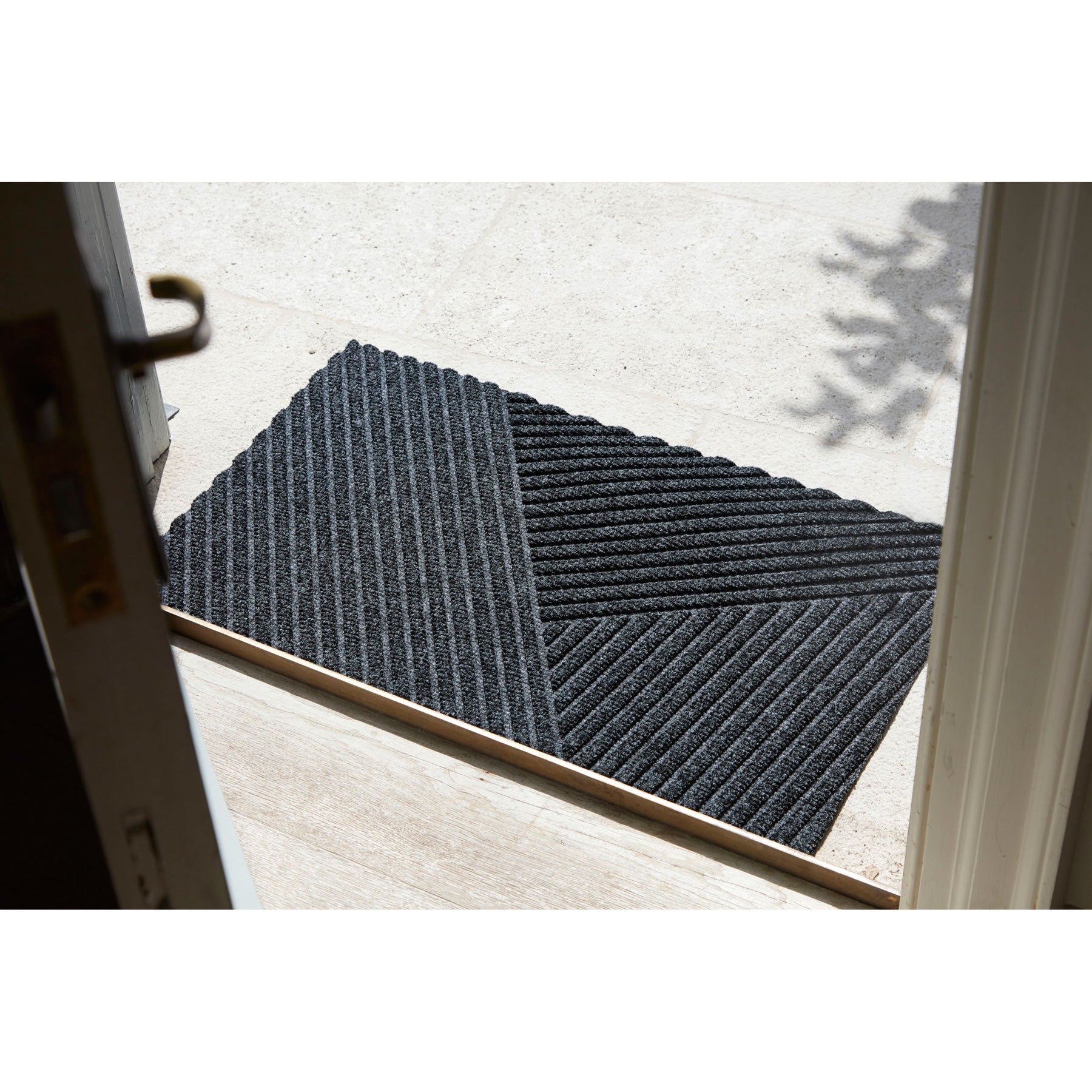 Fußmatte 45x75 Dune DUNE Stripes dark grey grau