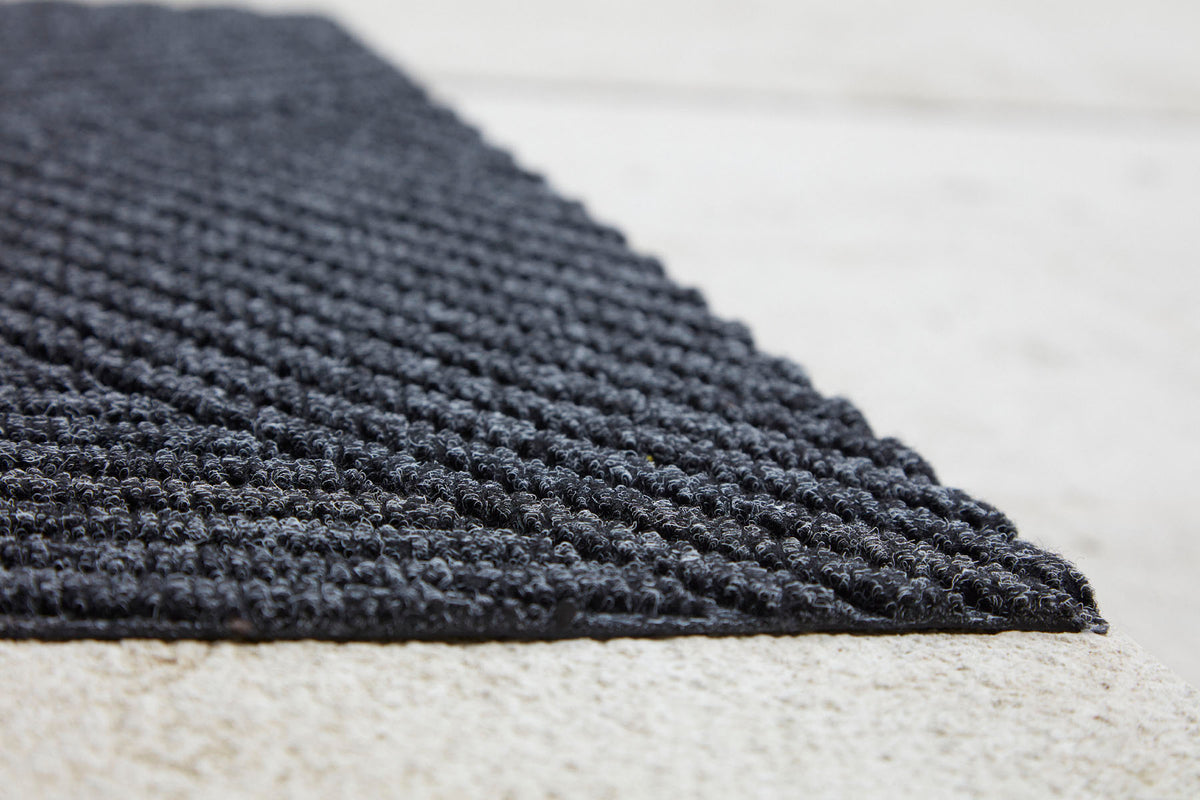 Fußmatte 45x75 Dune Stripes dark grey grau
