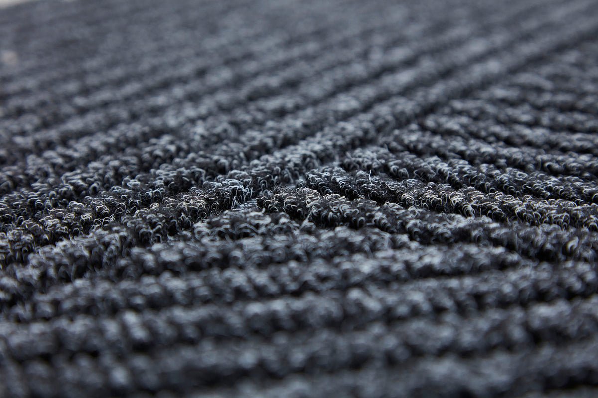 Fußmatte 60x90 Dune Stripes dark grey grau