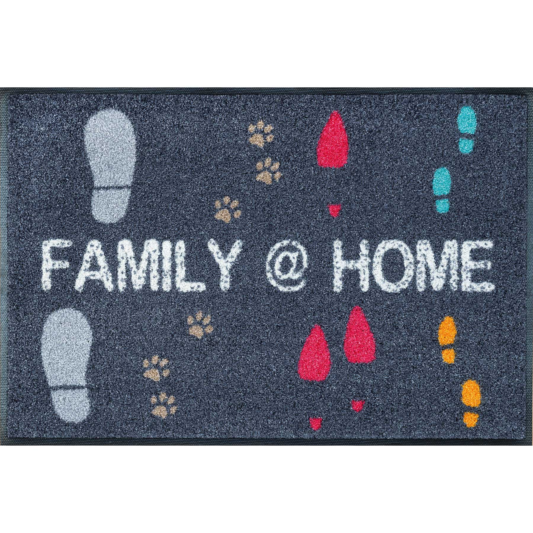 Fußmatte 50x75 Family @ Home anthrazit