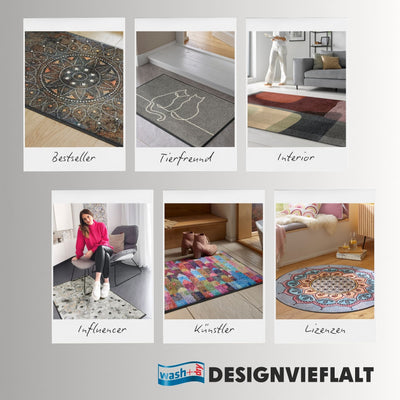 Fußmatte 50x75 Katzenbande beige