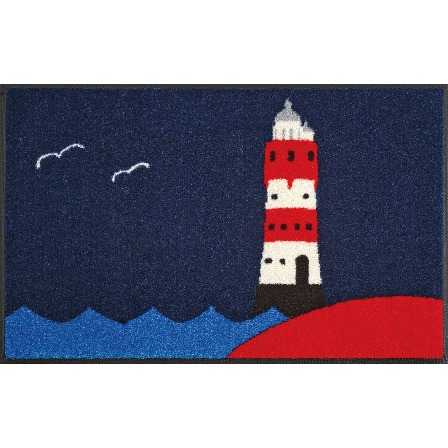 Fußmatte 50x75 Leuchtturm blau