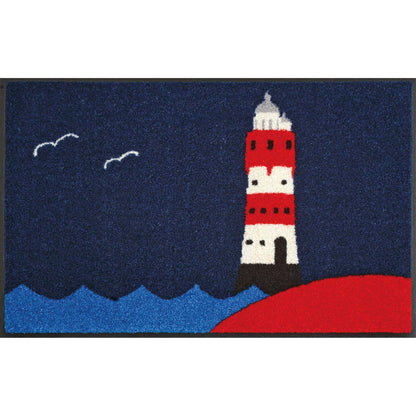 Fußmatte 50x75 Leuchtturm blau