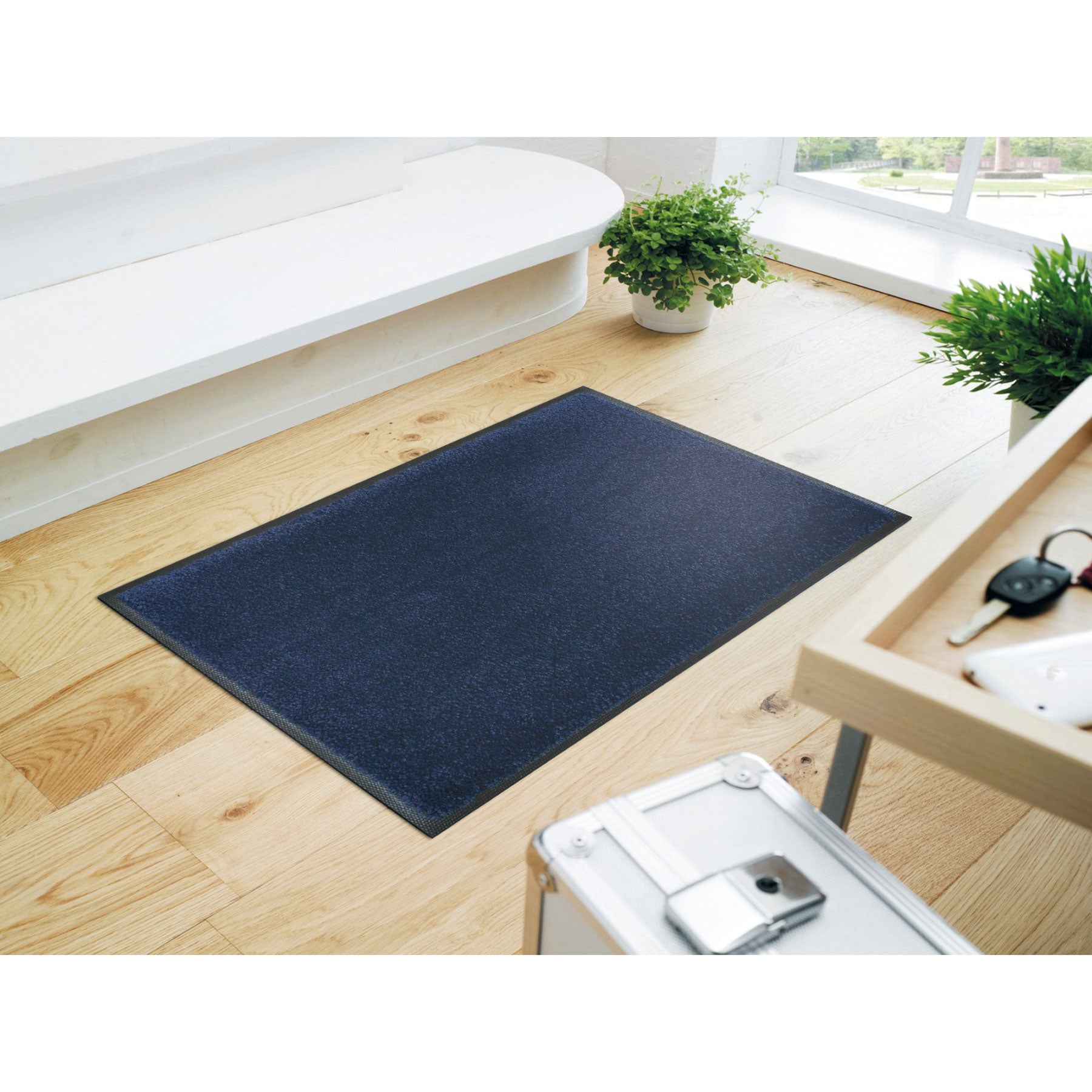 Fußmatte 50x75 W+ D Navy blau