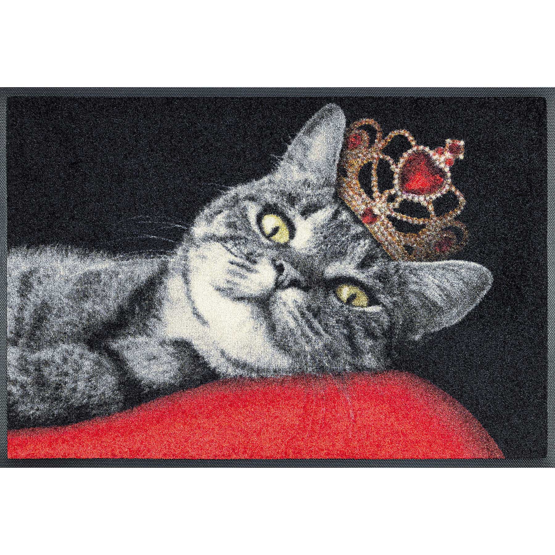 Fußmatte 50x75 Royal Cat schwarz
