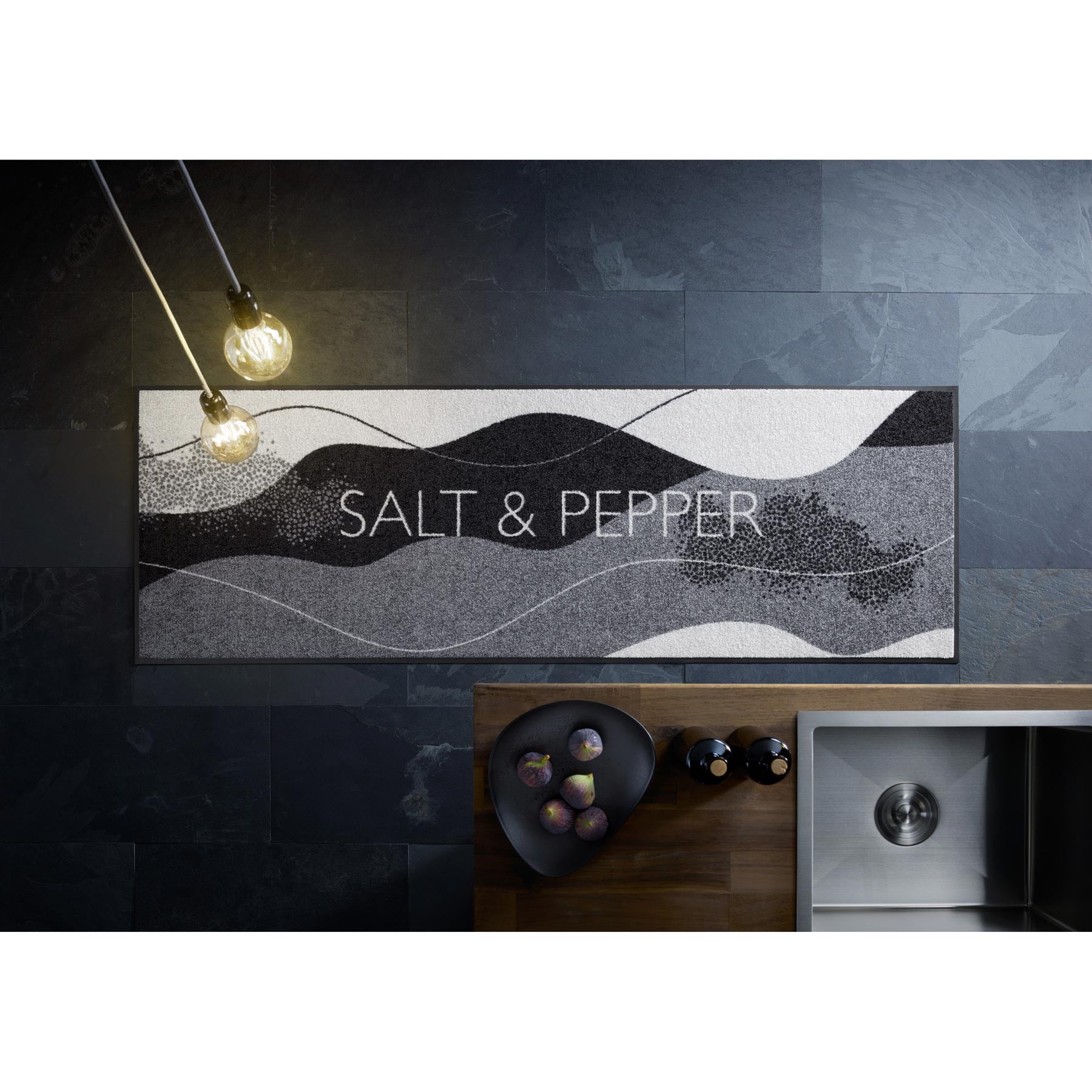 Teppichläufer 60x180 Salt & Pepper grau