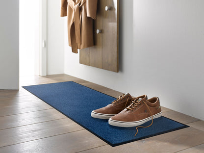 Läufer 35x120 Navy dunkelblau