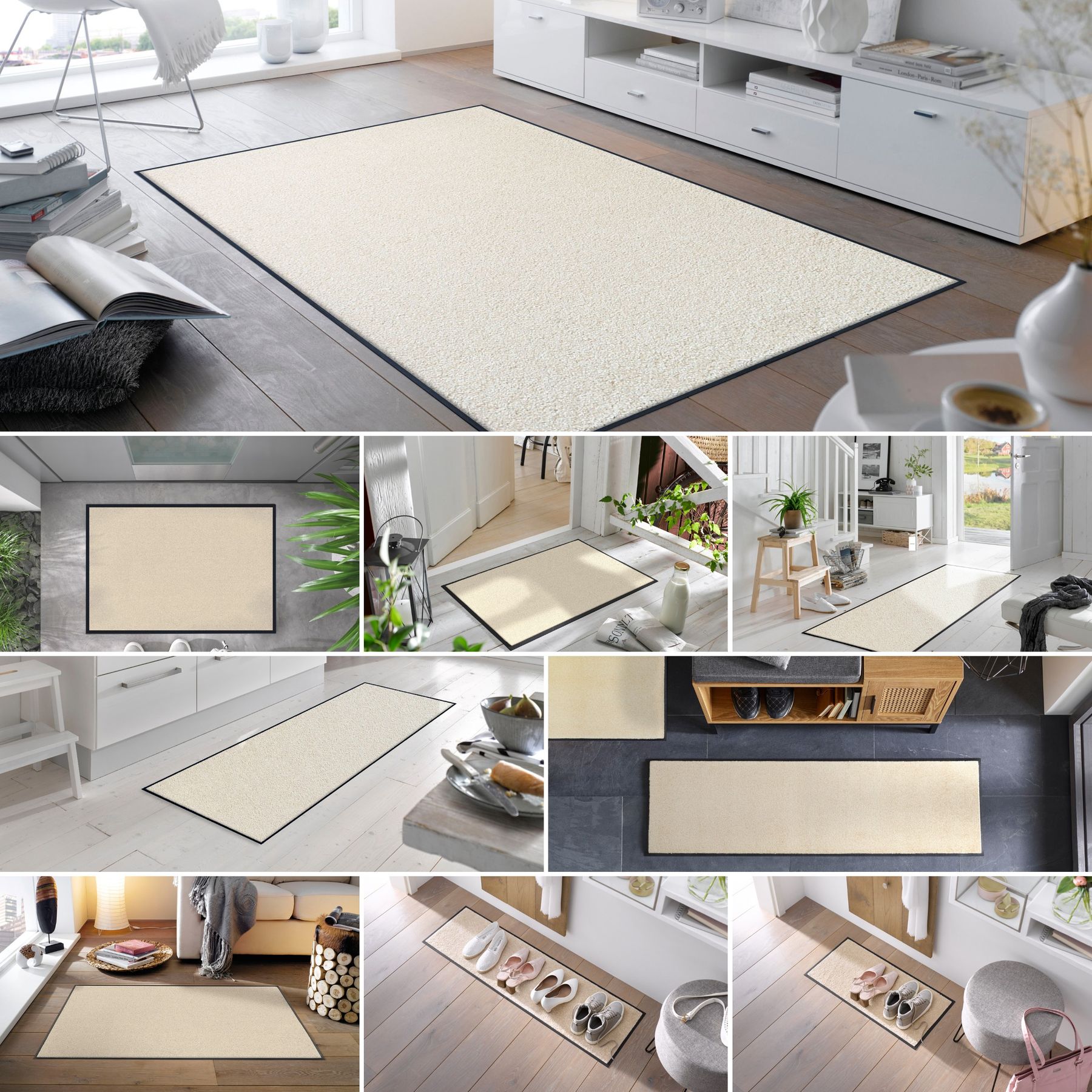 Teppichläufer 60x180 Champagner beige