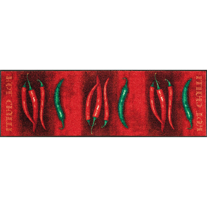 Teppichläufer 60x180 Hot Chilli rot