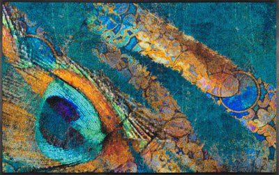 Fußmatte 75x120 Exotic Pavo blau