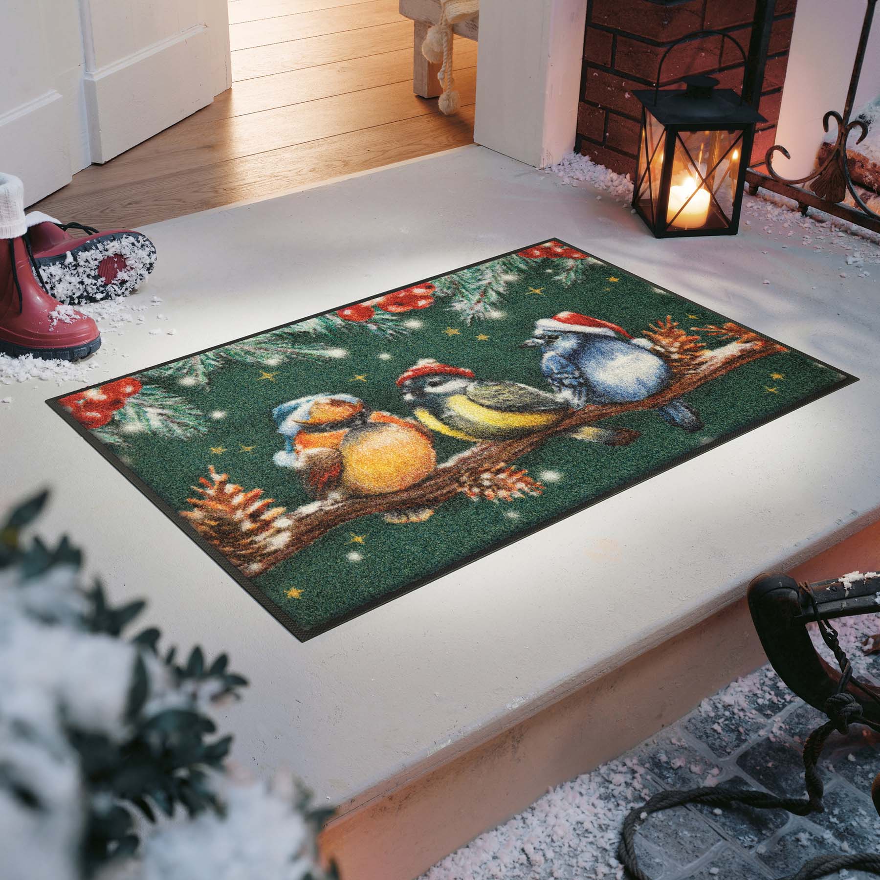 Fußmatte 50x75 Magic Birds grün