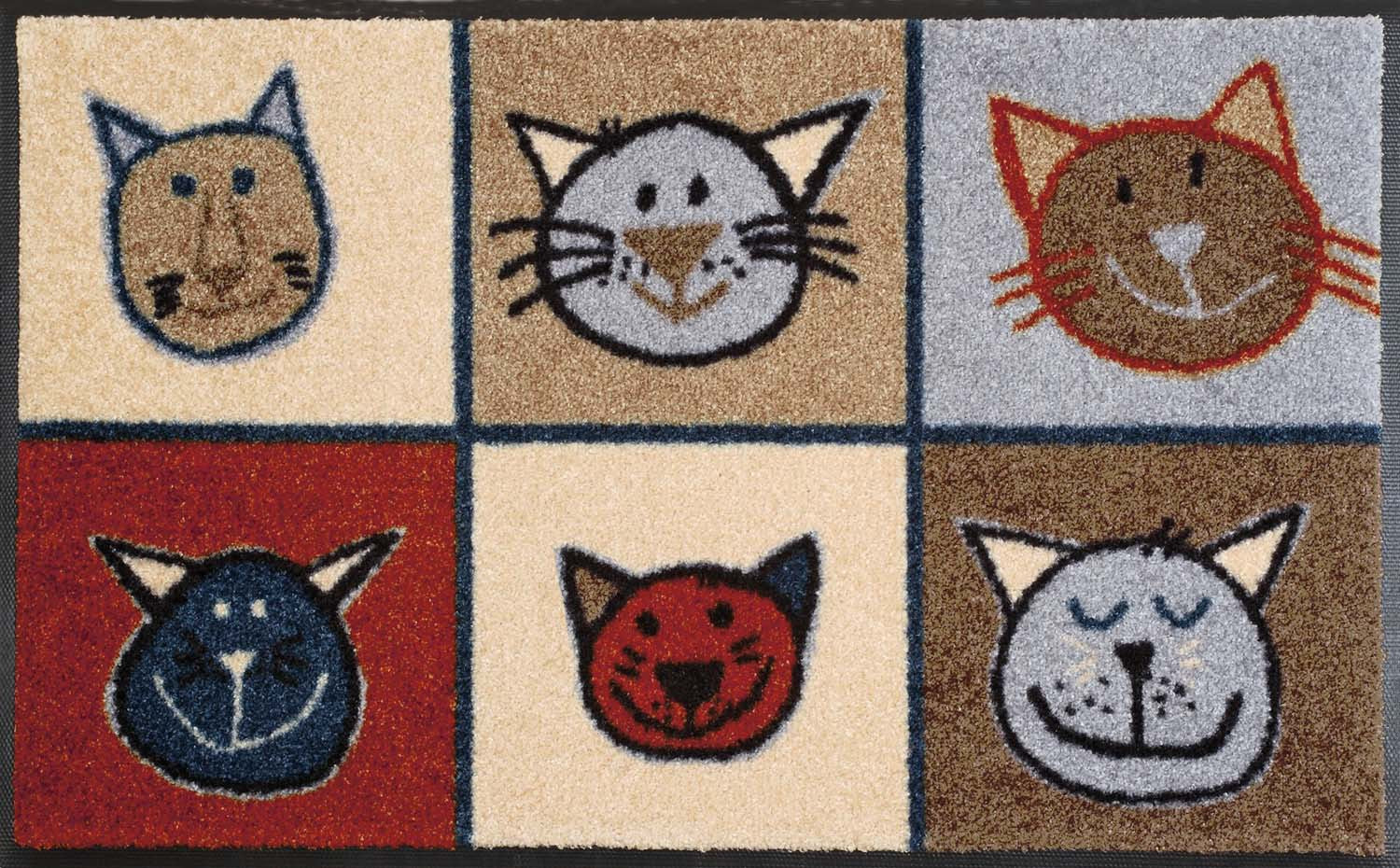 Fußmatte 50x75 Miau Miau anthrazit