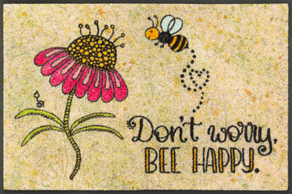 Fußmatte 50x75 Bee Happy beige