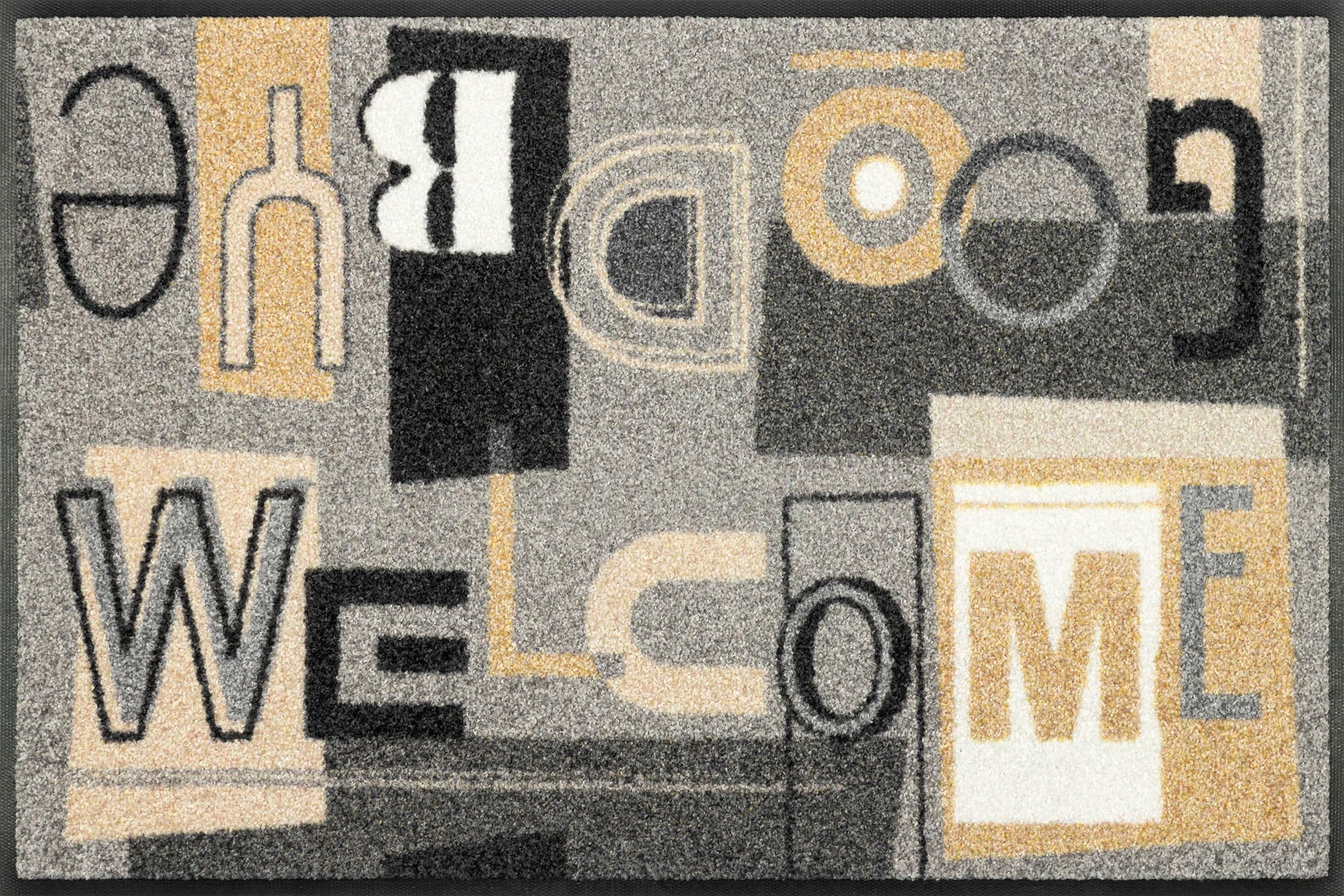 Fußmatte 50x75 Welcome Goodbye grau